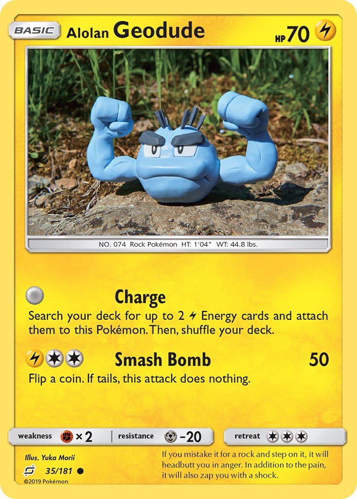 Alolan Geodude⁣ - Team Up⁣ (Common)⁣ [35] English / Near Mint / Normal