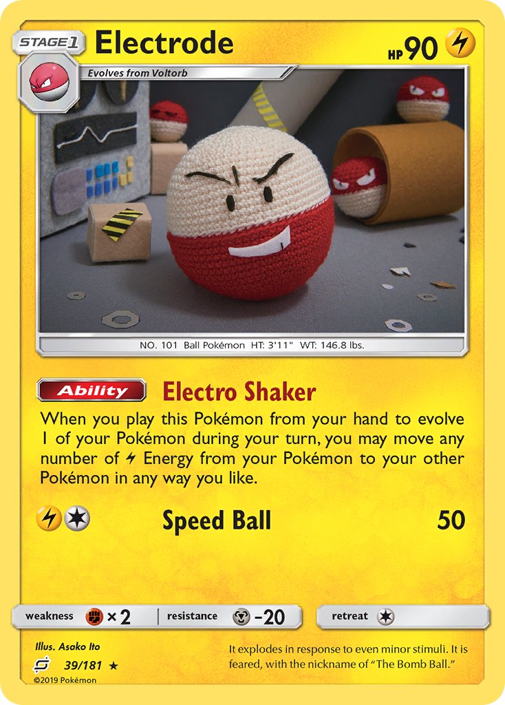 Electrode⁣ - Team Up⁣ (Holo Rare)⁣ [39] English / Excellent / Reverse-Holo Normal