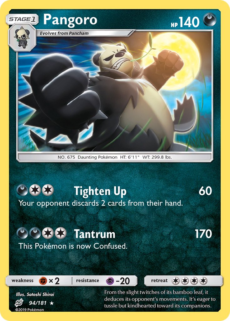 Pangoro⁣ - Team Up⁣ (Rare)⁣ [94] English / Near Mint / Reverse-Holo Normal