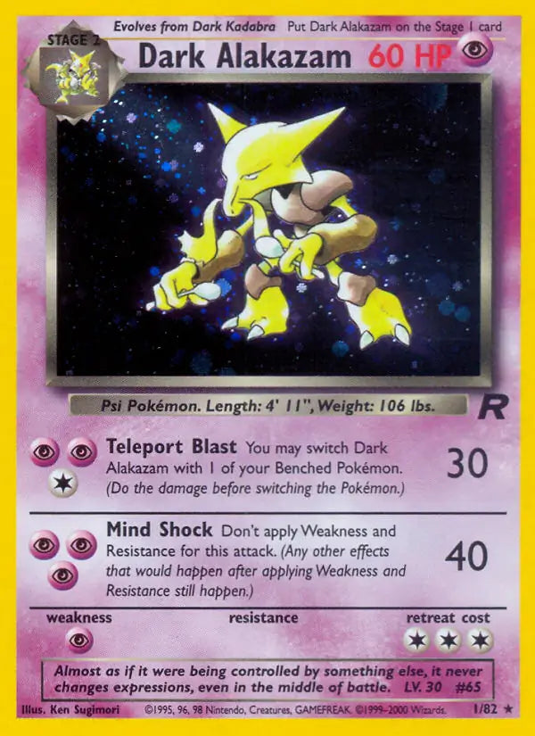 Dark Alakazam⁣ - Team Rocket⁣ (Holo Rare)⁣ [1]