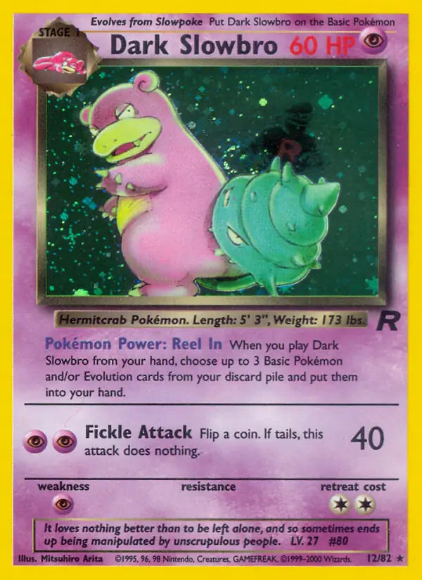 Dark Slowbro - Team Rocket (Holo Rare) [12] Kortspil