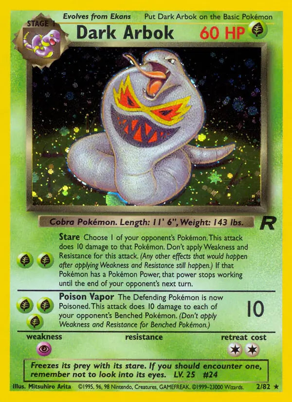 Dark Arbok - Team Rocket (Holo Rare) [2] Kortspil