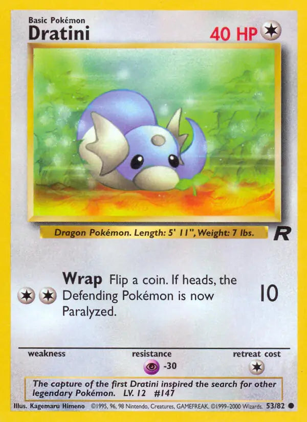 Dratini⁣ - Team Rocket⁣ (Common)⁣ [53] English / Near Mint / Normal