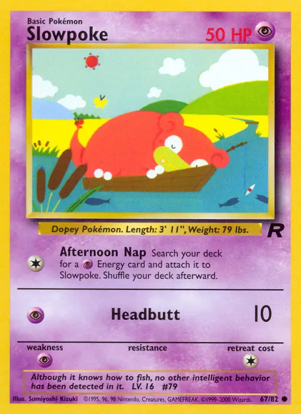 Slowpoke⁣ - Team Rocket⁣ (Common)⁣ [67] English / Near Mint / Normal