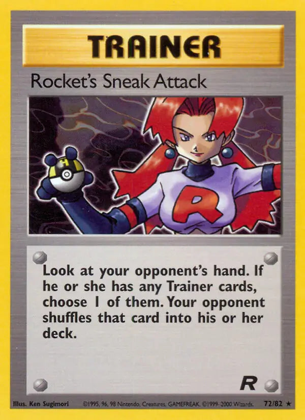 Rocket's Sneak Attack⁣ - Team Rocket⁣ (Rare)⁣ [72] English / Played / Normal