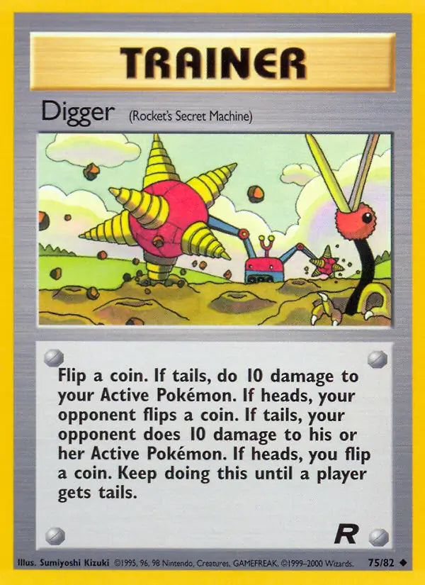 Digger⁣ - Team Rocket⁣ (Uncommon)⁣ [75] English / Near Mint / Normal