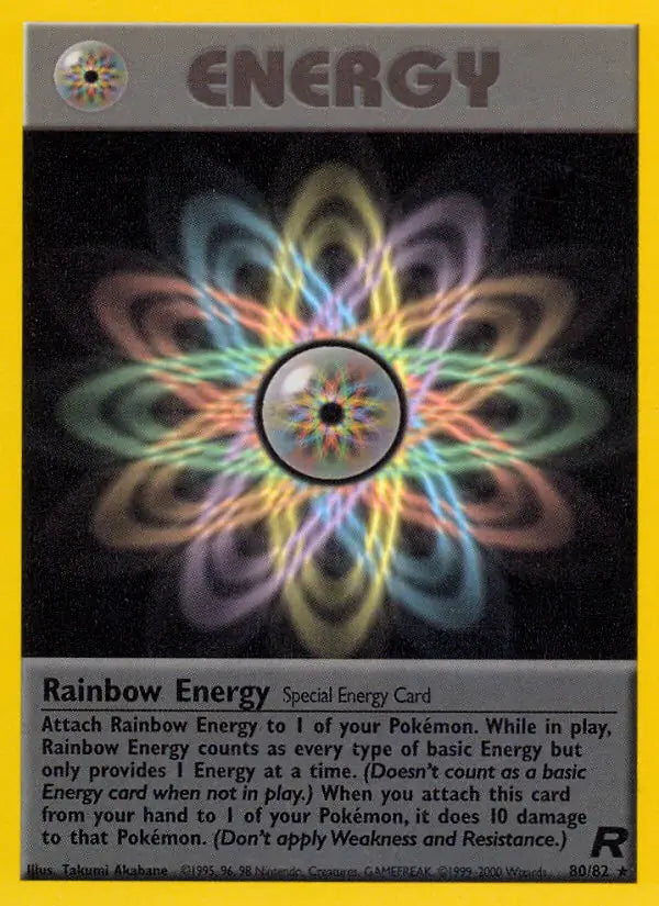 Rainbow Energy - Team Rocket (Rare) [TR-80] English / Good / Normal