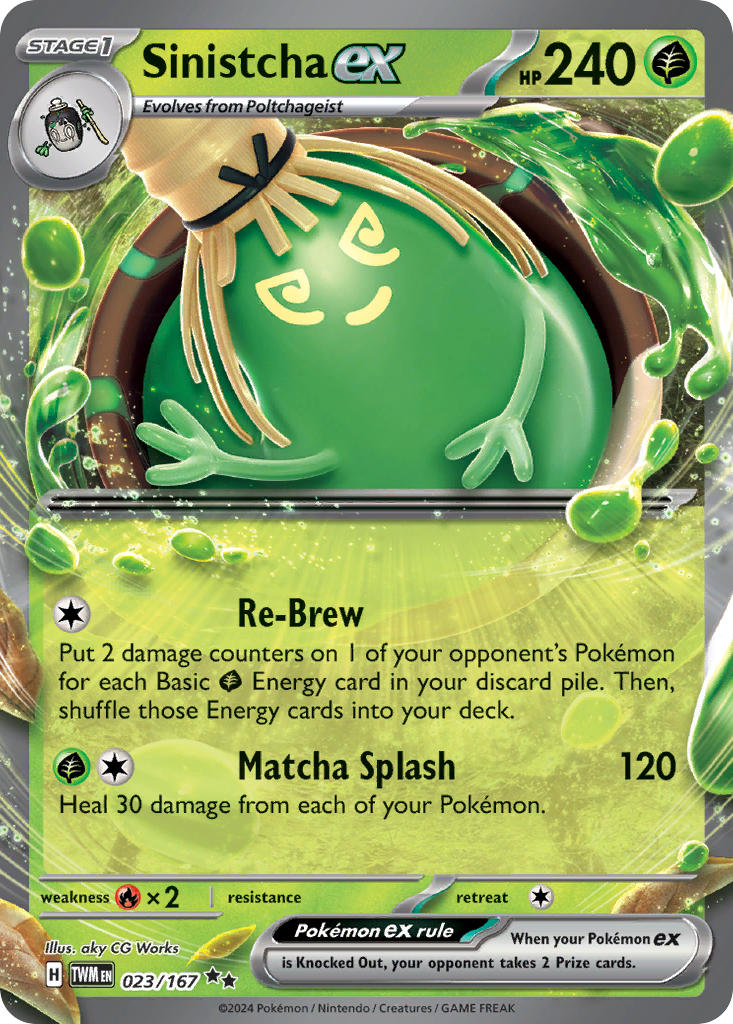 Sinistcha ex⁣ - Twilight Masquerade⁣ (Double Rare)⁣ [023] English / Near Mint / Normal