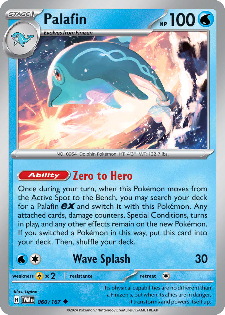 Palafin⁣ - Twilight Masquerade⁣ (Uncommon)⁣ [060] English / Near Mint / Normal