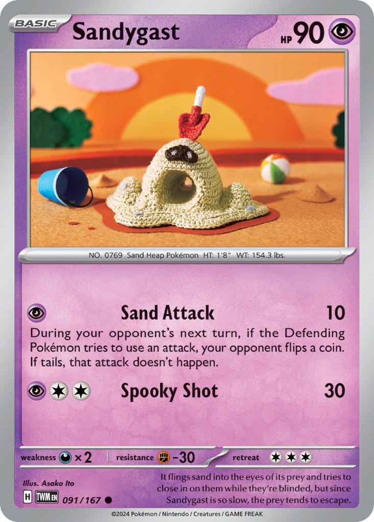 Sandygast⁣ - Twilight Masquerade⁣ (Common)⁣ [091] English / Near Mint / Reverse-Holo Normal