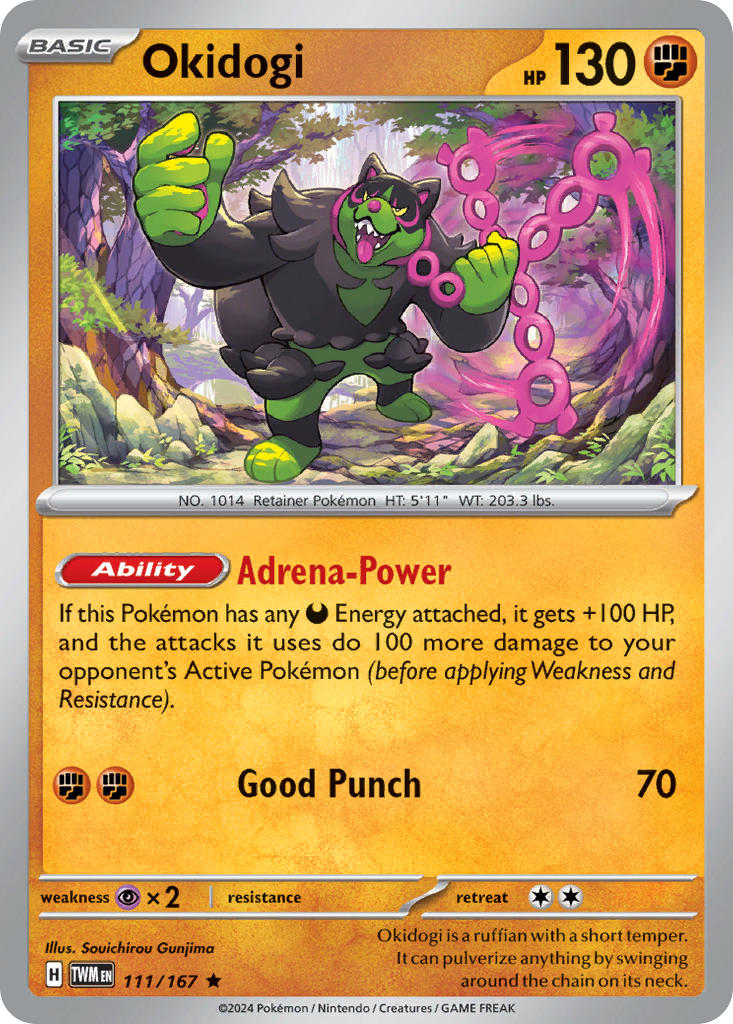 Okidogi⁣ - Twilight Masquerade⁣ (Rare)⁣ [111] English / Near Mint / Normal