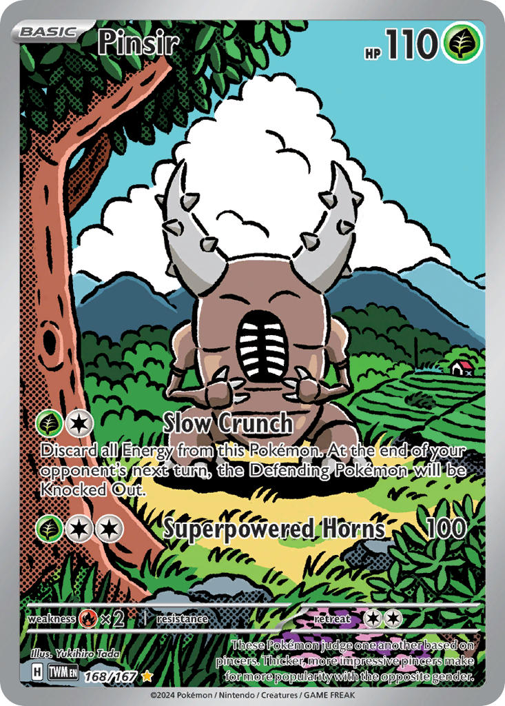 Pinsir⁣ - Twilight Masquerade⁣ (Illustration Rare)⁣ [168] English / Near Mint / Normal
