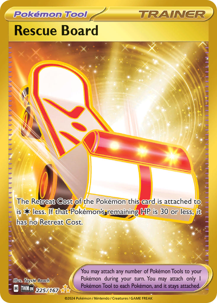 Rescue Board - Twilight Masquerade (Secret Rare) [TWM-225] English / Near Mint / Normal