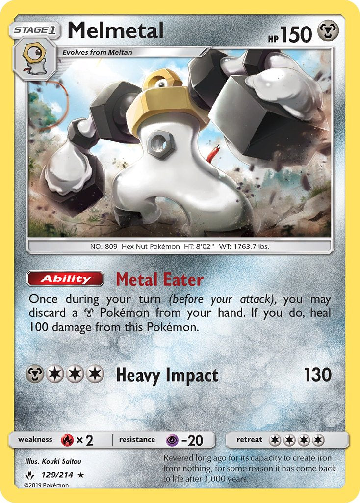 Melmetal - Unbroken Bonds (Holo Rare) [UNB-129] English / Near Mint / Normal