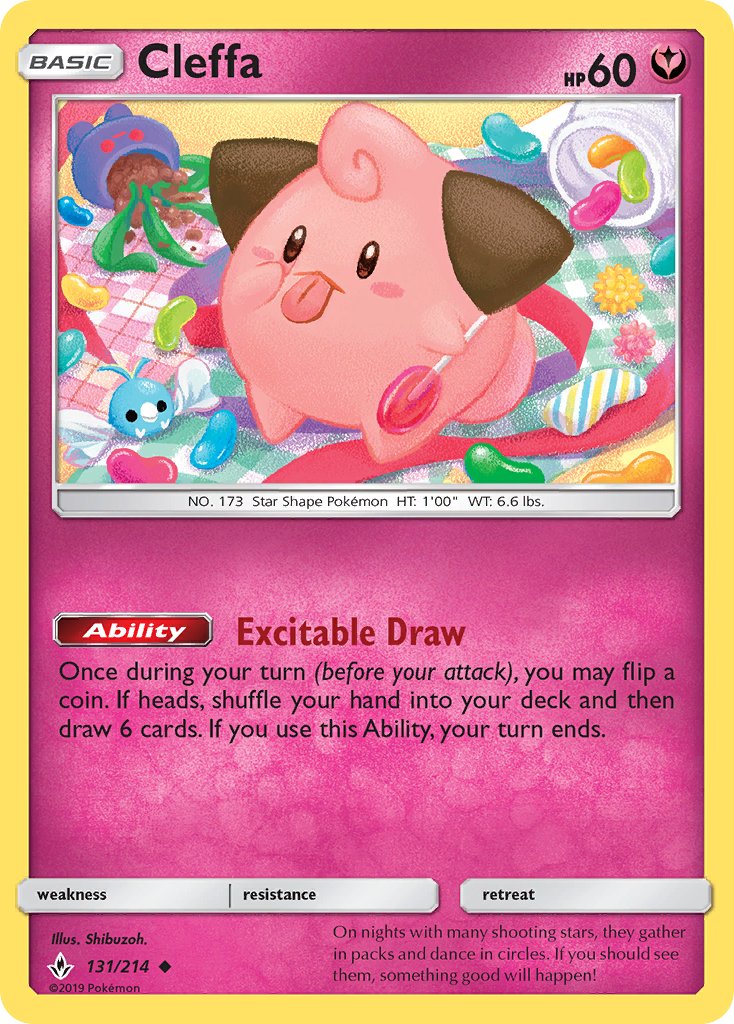 Cleffa - Unbroken Bonds (Uncommon) [UNB-131] English / Near Mint / Normal