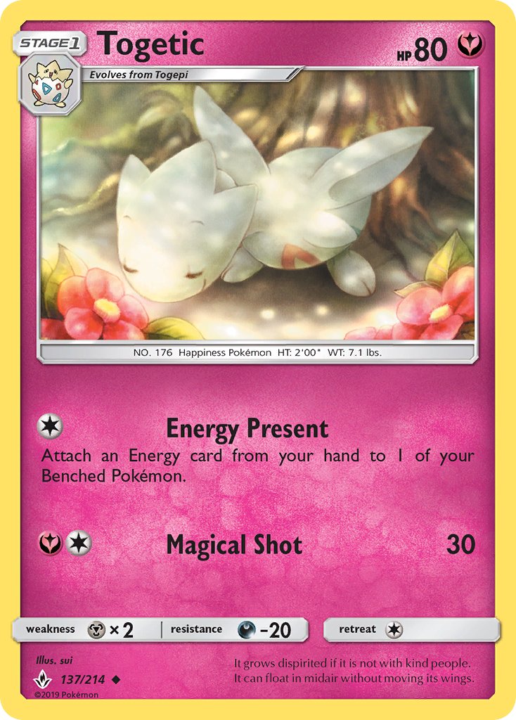 Togetic - Unbroken Bonds (Uncommon) [UNB-137] English / Near Mint / Normal