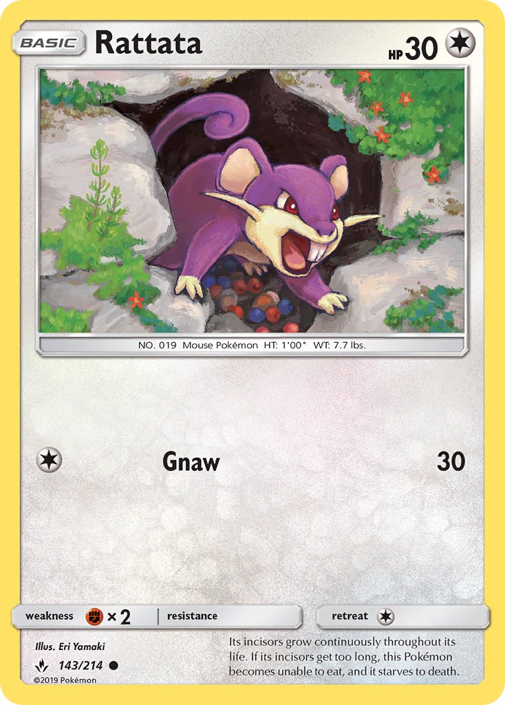 Rattata - Unbroken Bonds (Common) [UNB-143] English / Near Mint / Normal