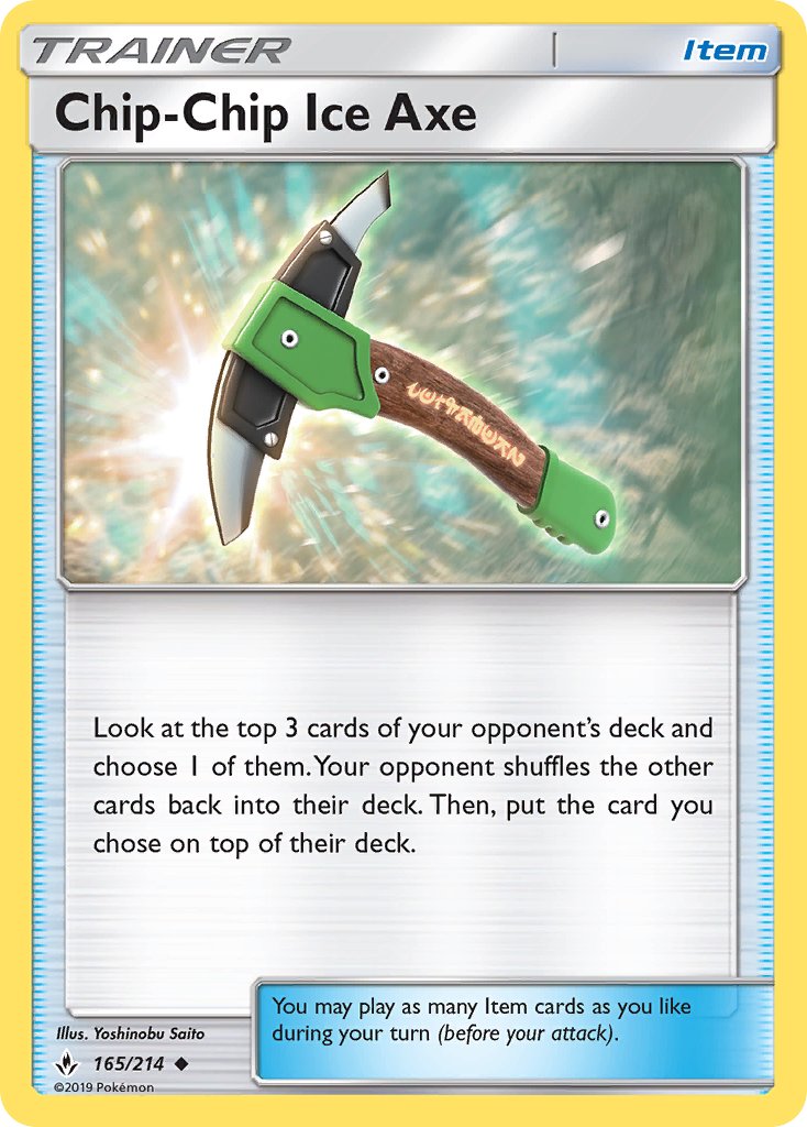 Chip-Chip Ice Axe - Unbroken Bonds (Uncommon) [UNB-165] English / Near Mint / Normal