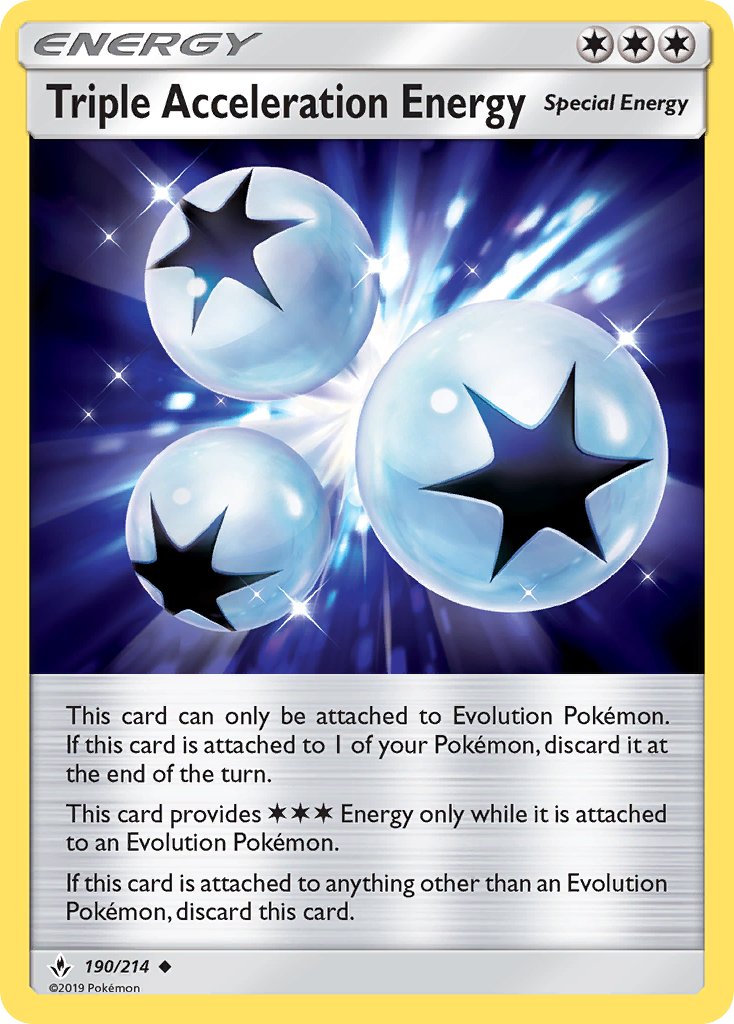 Triple Acceleration Energy - Unbroken Bonds (Uncommon) [UNB-190] English / Near Mint / Normal