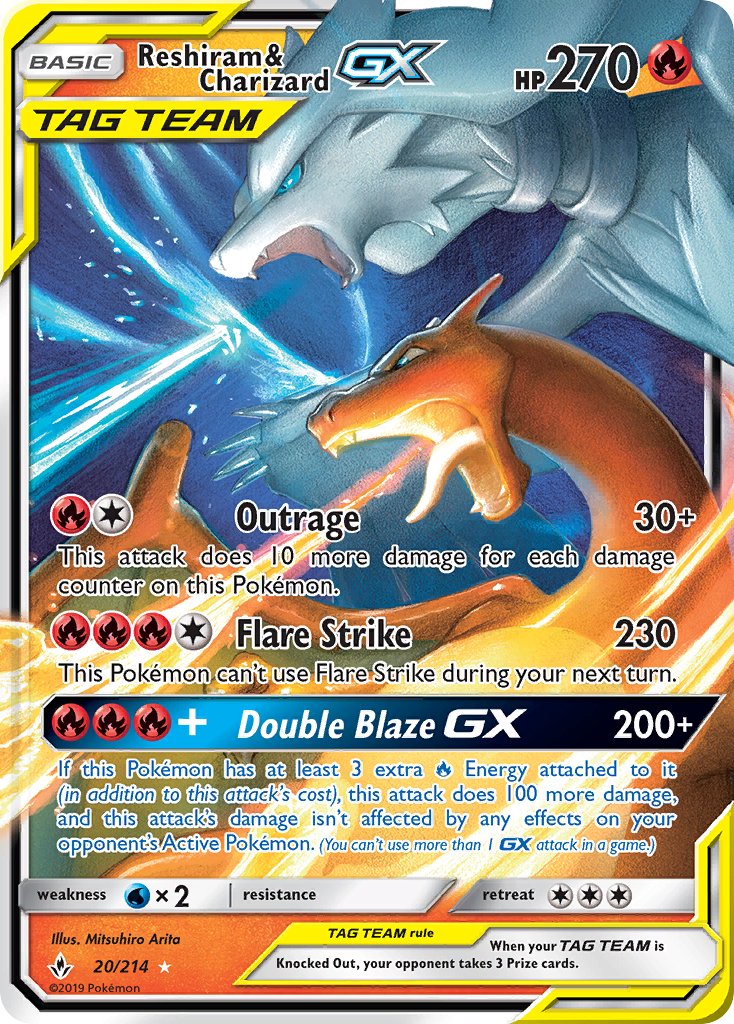 Reshiram & Charizard GX - Unbroken Bonds (Ultra Rare) [UNB-20]