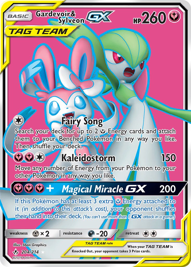 Gardevoir & Sylveon GX - Unbroken Bonds (Ultra Rare) [UNB-204] English / Near Mint / Normal