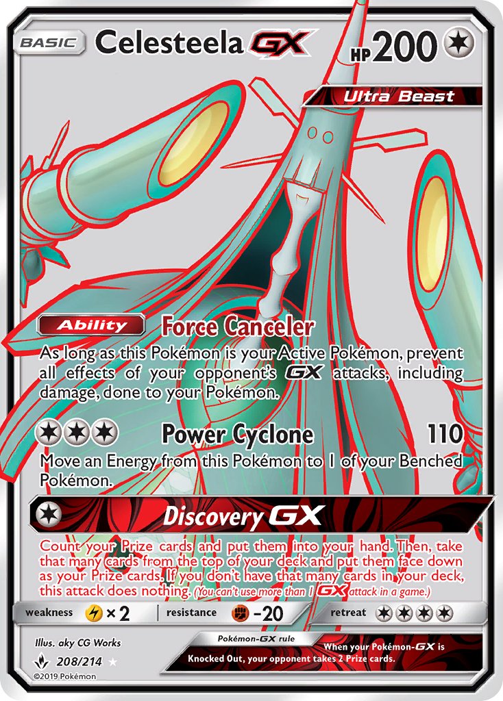 Celesteela GX - Unbroken Bonds (Ultra Rare) [UNB-208] English / Near Mint / Normal