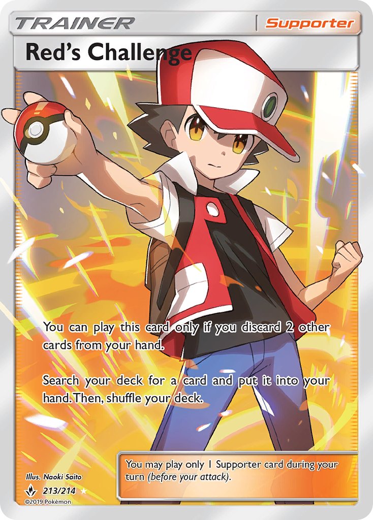 Red's Challenge - Unbroken Bonds (Ultra Rare) [UNB-213] English / Near Mint / Normal