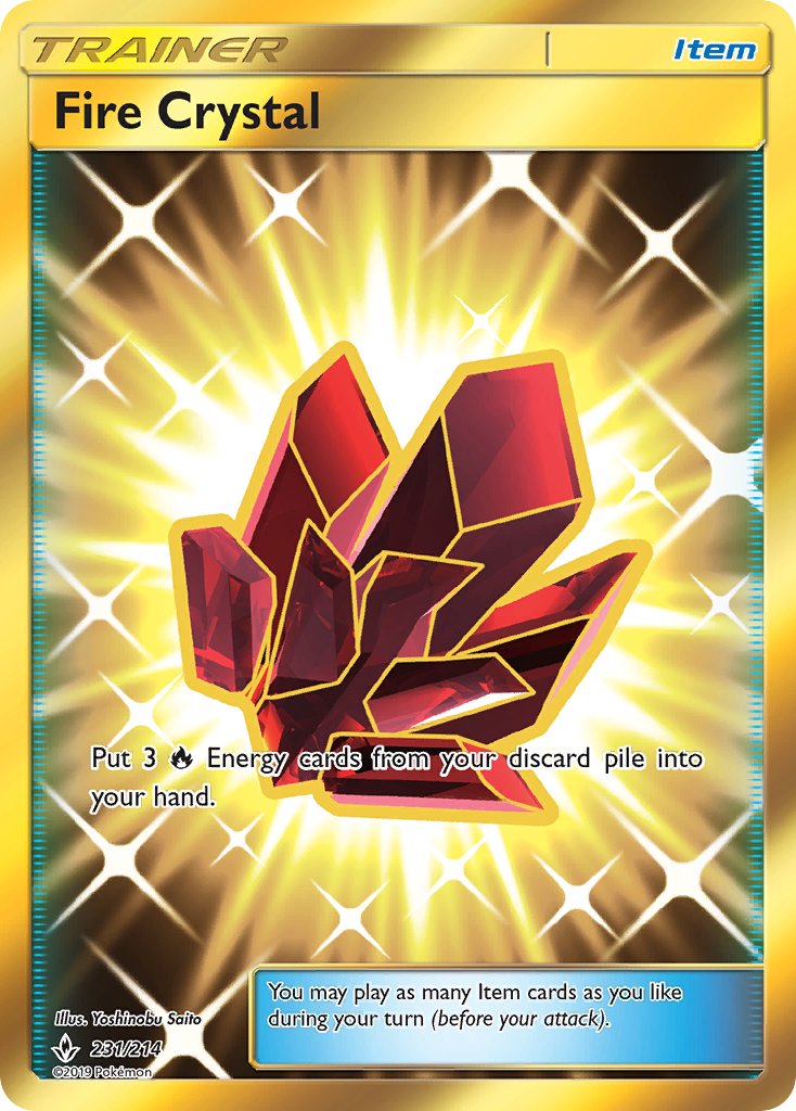Fire Crystal - Unbroken Bonds (Secret Rare) [UNB-231] English / Near Mint / Normal