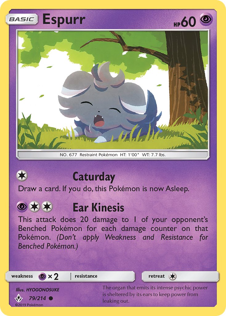 Espurr - Unbroken Bonds (Common) [UNB-79] English / Near Mint / Normal