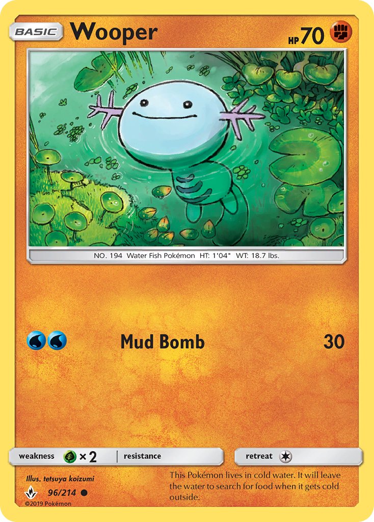 Wooper - Unbroken Bonds (Common) [UNB-96] English / Near Mint / Normal