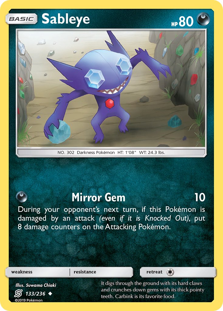 Sableye - Unified Minds (Uncommon) [UNM-133] English / Near Mint / Normal