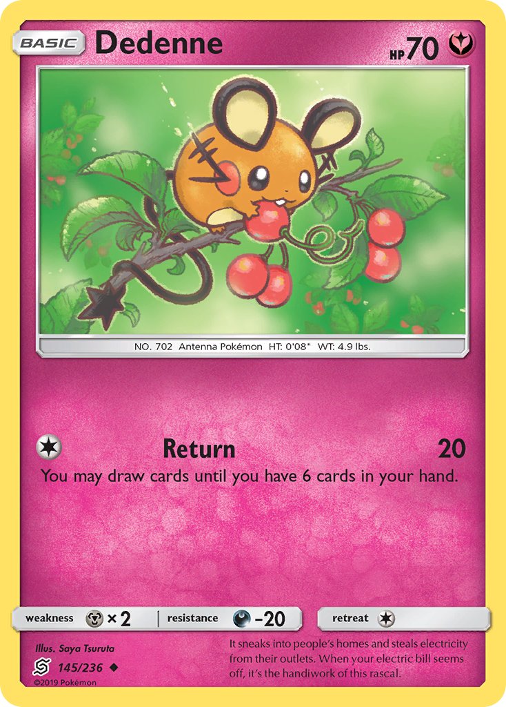 Dedenne - Unified Minds (Uncommon) [UNM-145] English / Near Mint / Normal