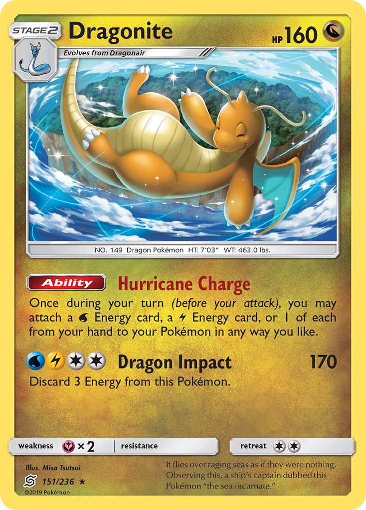 Dragonite - Unified Minds (Rare) [UNM-151] English / Near Mint / Normal