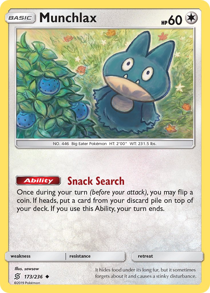 Munchlax - Unified Minds (Uncommon) [UNM-173] English / Near Mint / Normal
