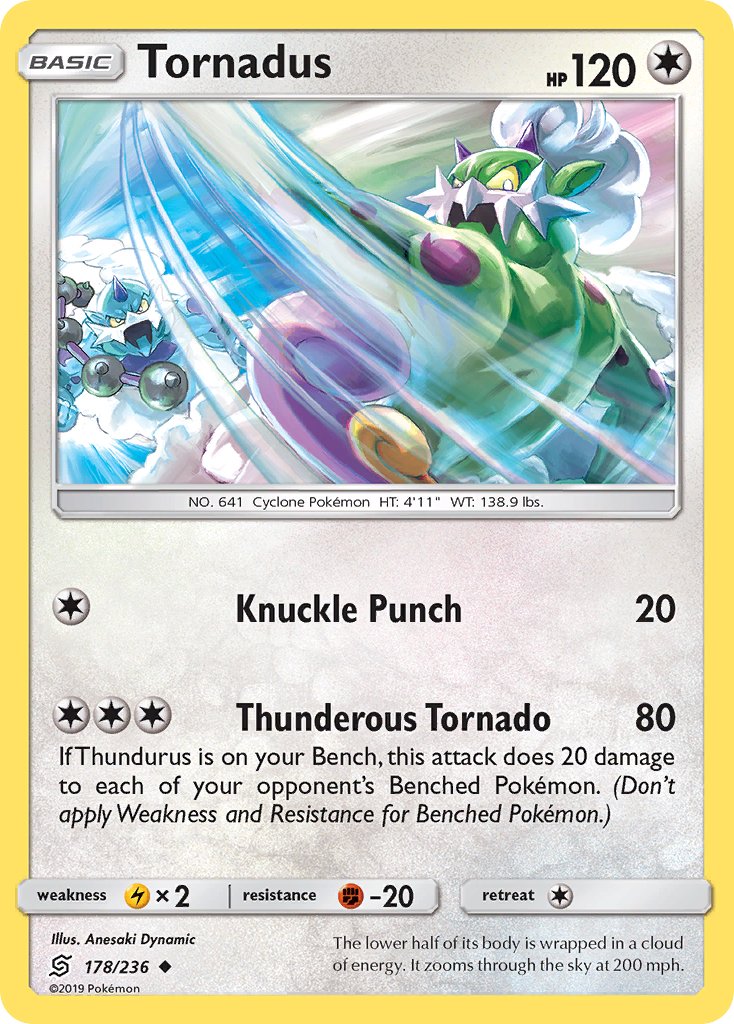 Tornadus - Unified Minds (Uncommon) [UNM-178] English / Near Mint / Normal