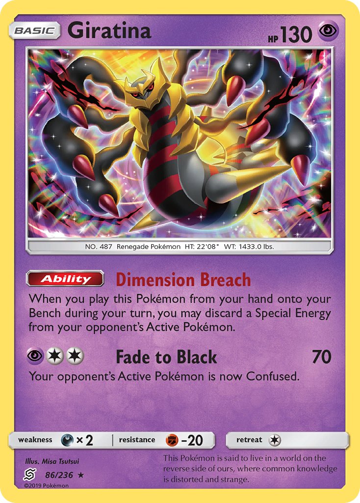 Giratina - Unified Minds (Holo Rare) [UNM-86] English / Near Mint / Normal