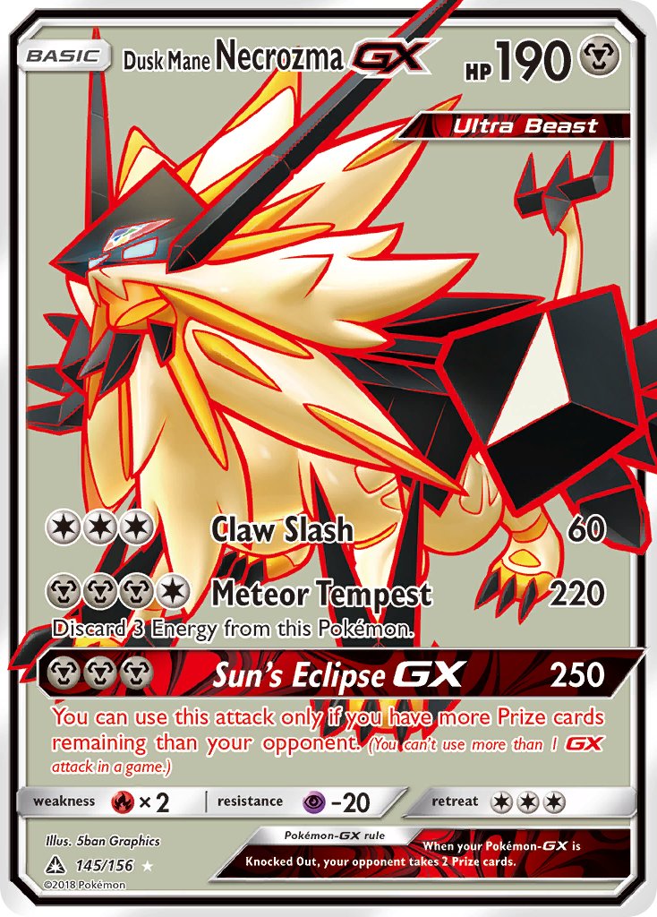 Dusk Mane Necrozma GX - Ultra Prism (Ultra Rare) [UPR-145] English / Near Mint / Normal