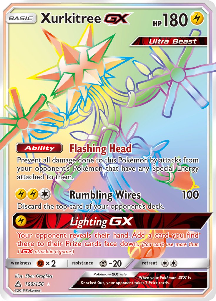 Xurkitree GX - Ultra Prism (Secret Rare) [UPR-160] English / Near Mint / Normal
