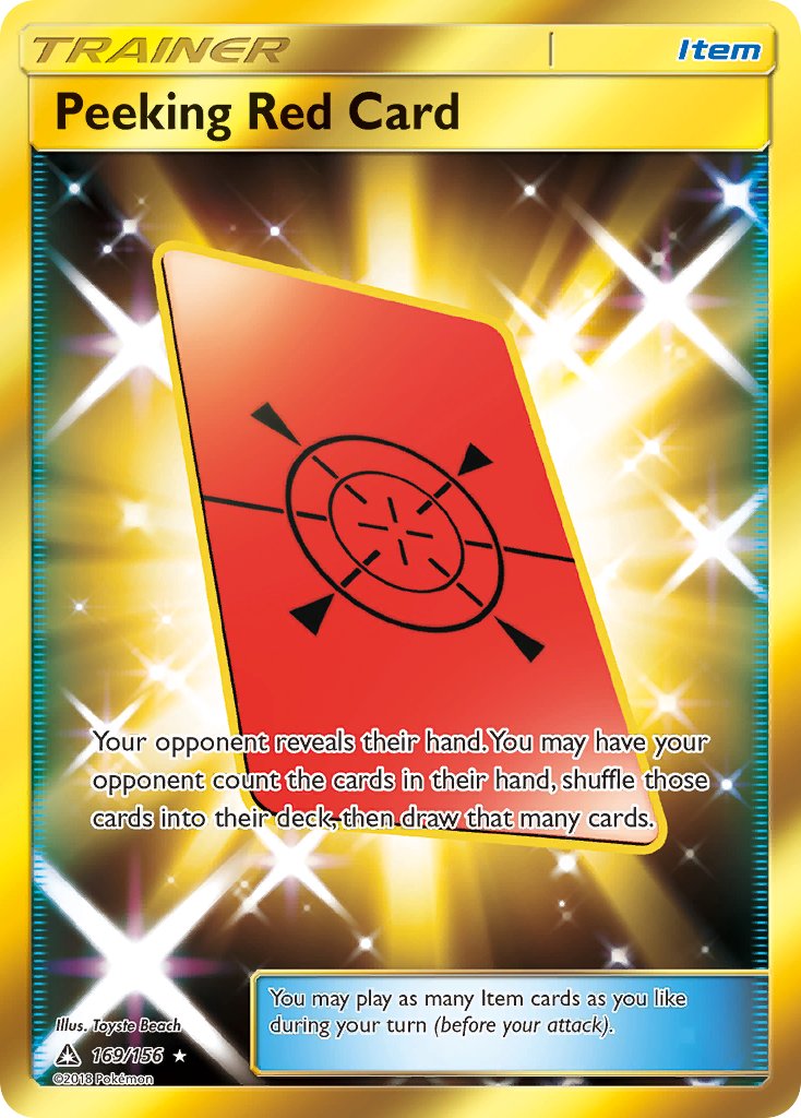 Peeking Red Card - Ultra Prism (Secret Rare) [UPR-169] English / Near Mint / Normal