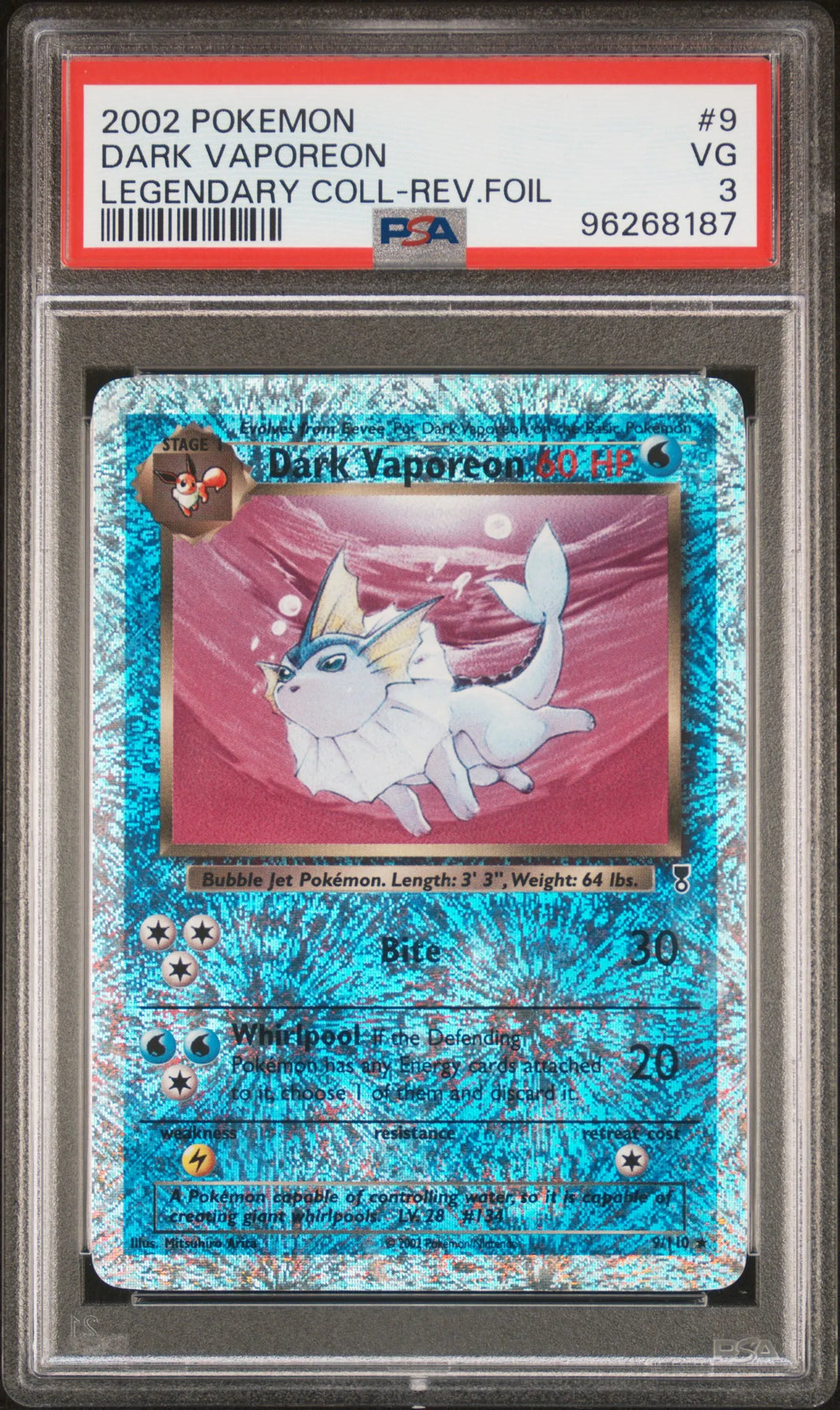 Dark Vaporeon - Legendary Collection (Holo Rare) [9] Kortspil