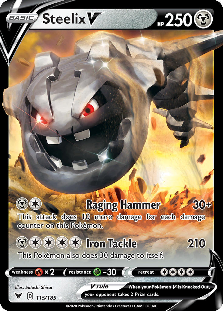 Steelix V⁣ - Vivid Voltage⁣ (Ultra Rare)⁣ [115] English / Near Mint / Normal