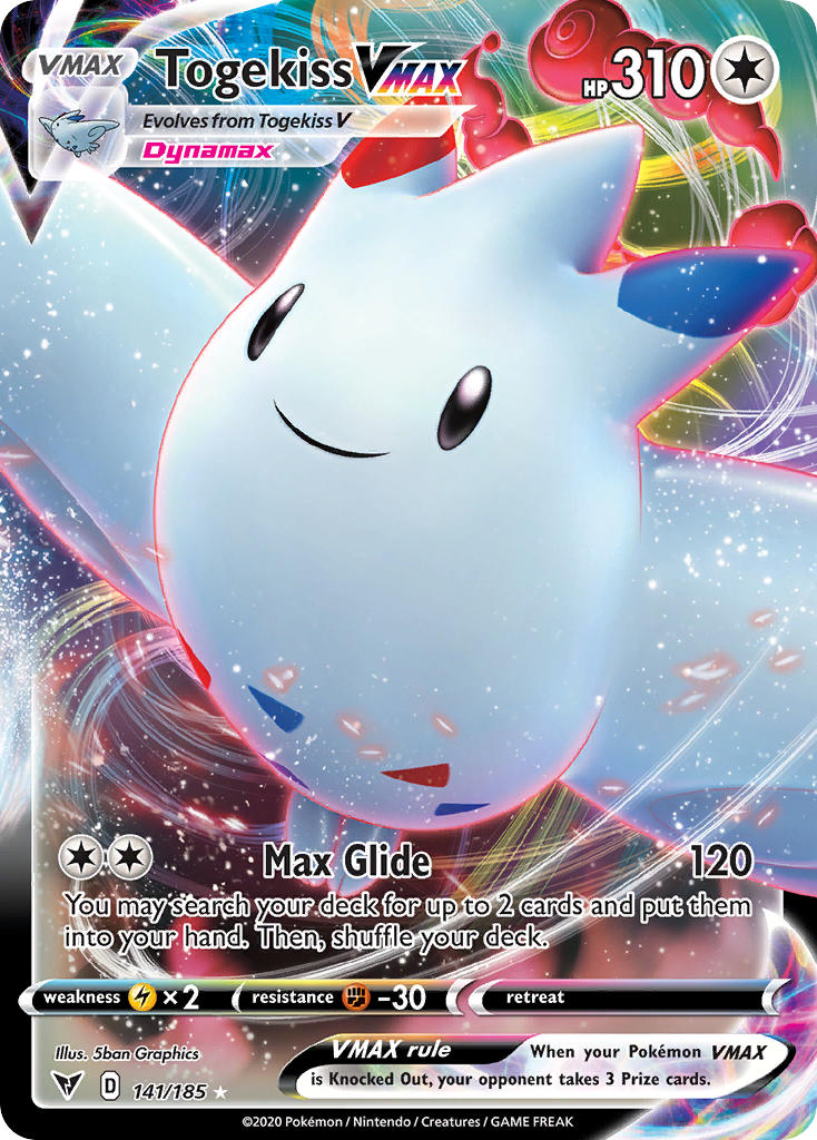 Togekiss VMAX⁣ - Vivid Voltage⁣ (Ultra Rare)⁣ [141] English / Near Mint / Normal