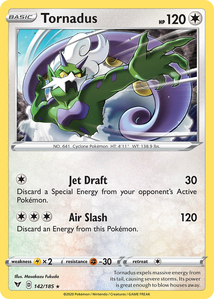 Tornadus⁣ - Vivid Voltage⁣ (Holo Rare)⁣ [142] English / Near Mint / Normal