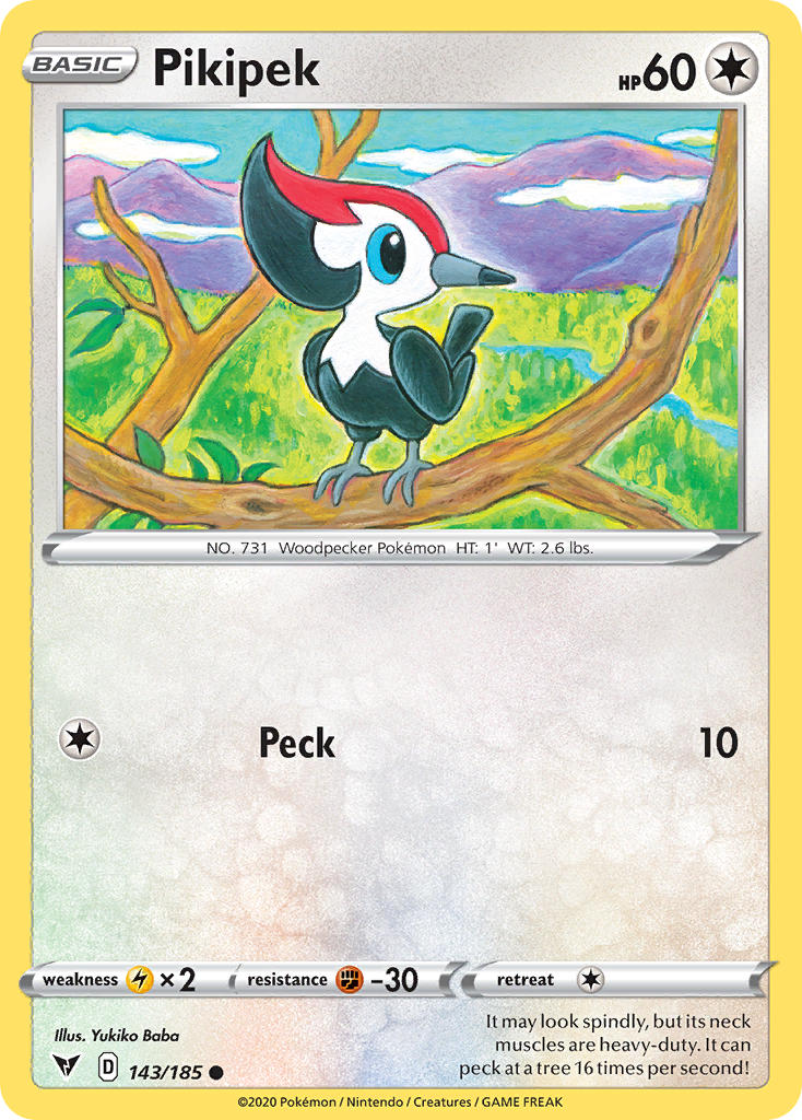 Pikipek⁣ - Vivid Voltage⁣ (Common)⁣ [143] English / Near Mint / Normal