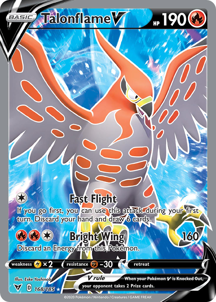 Talonflame V⁣ - Vivid Voltage⁣ (Ultra Rare)⁣ [168] English / Near Mint / Normal