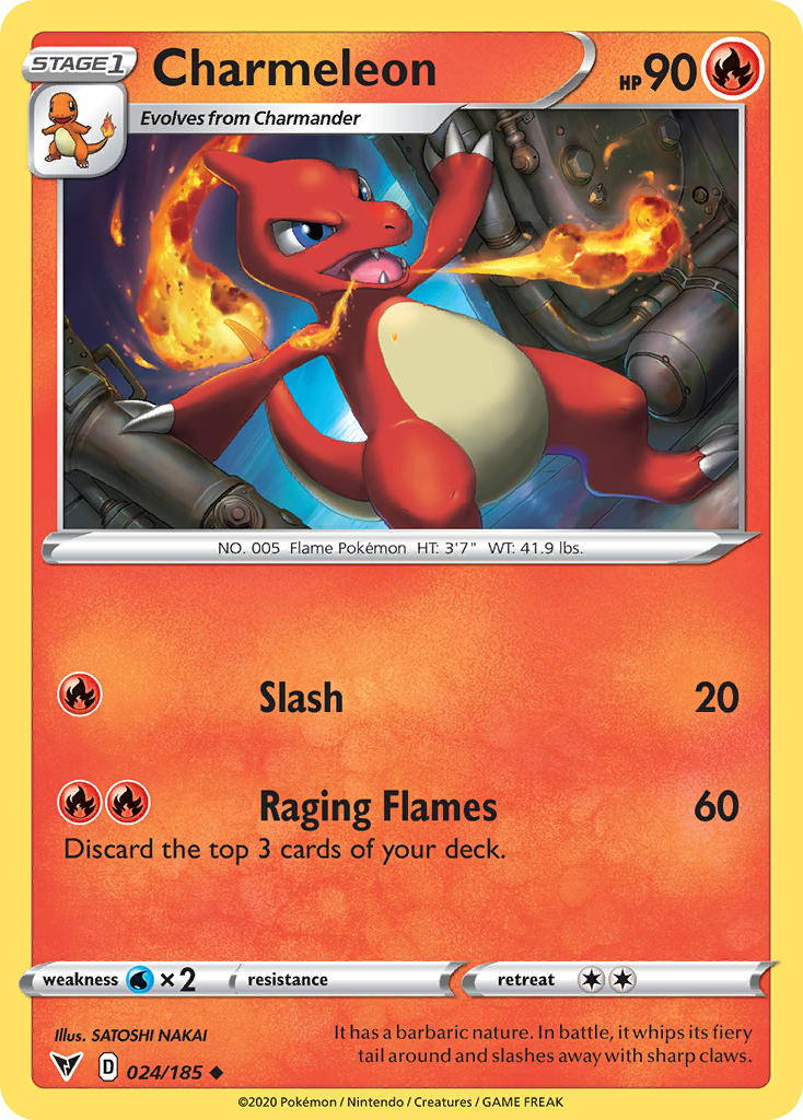 Charmeleon⁣ - Vivid Voltage⁣ (Uncommon)⁣ [24] English / Near Mint / Normal