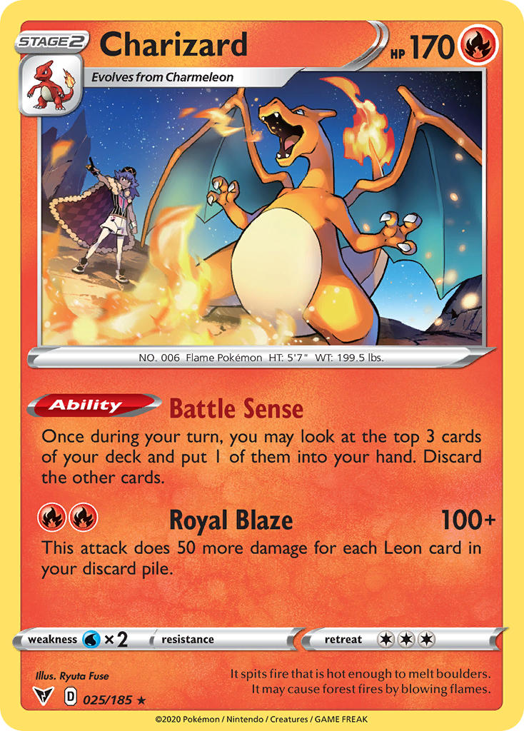Charizard⁣ - Vivid Voltage⁣ (Rare)⁣ [25] English / Near Mint / Reverse-Holo Normal