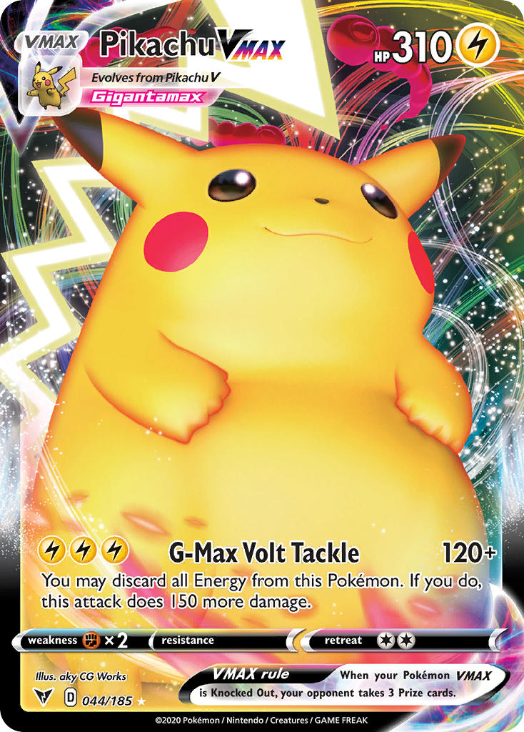 Pikachu VMAX⁣ - Vivid Voltage⁣ (Ultra Rare)⁣ [44] English / Excellent / Normal