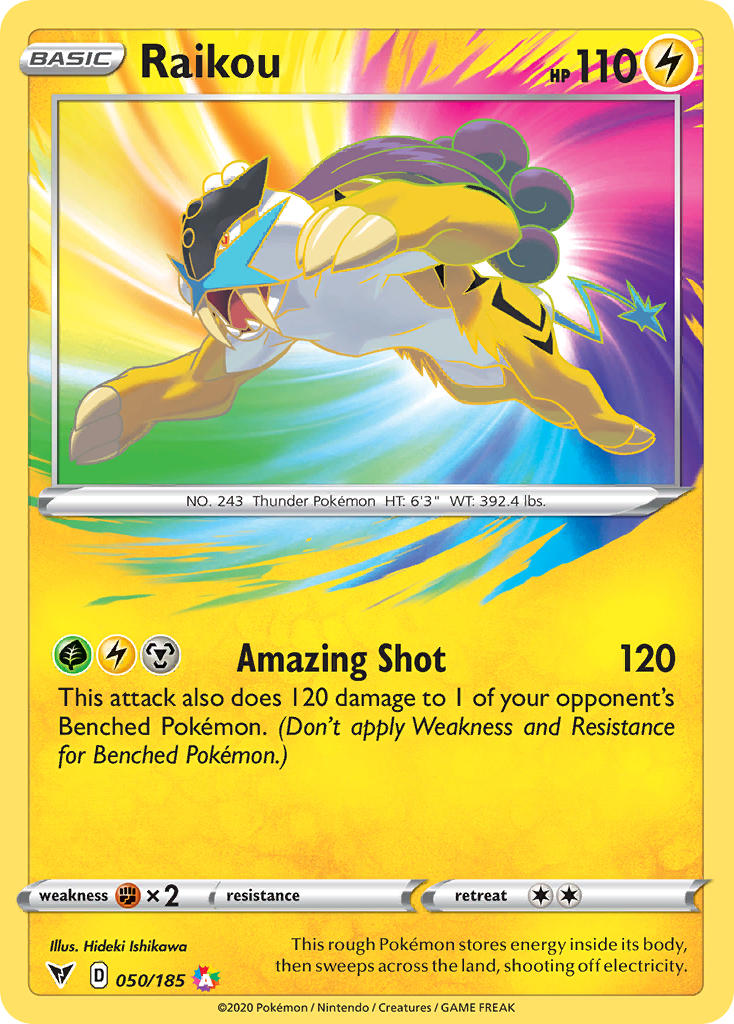 Raikou⁣ - Vivid Voltage⁣ (Amazing Rare)⁣ [50] English / Excellent / Normal