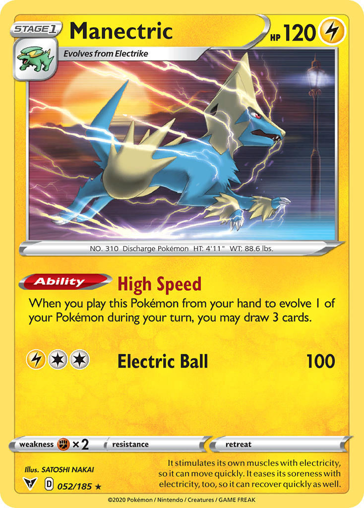 Manectric⁣ - Vivid Voltage⁣ (Rare)⁣ [52] English / Near Mint / Normal